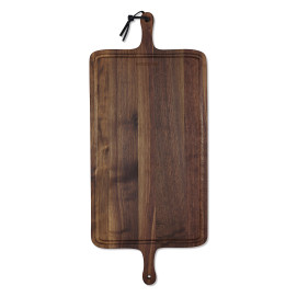 Grande planche rectangulaire double poignée BBQ en noyer